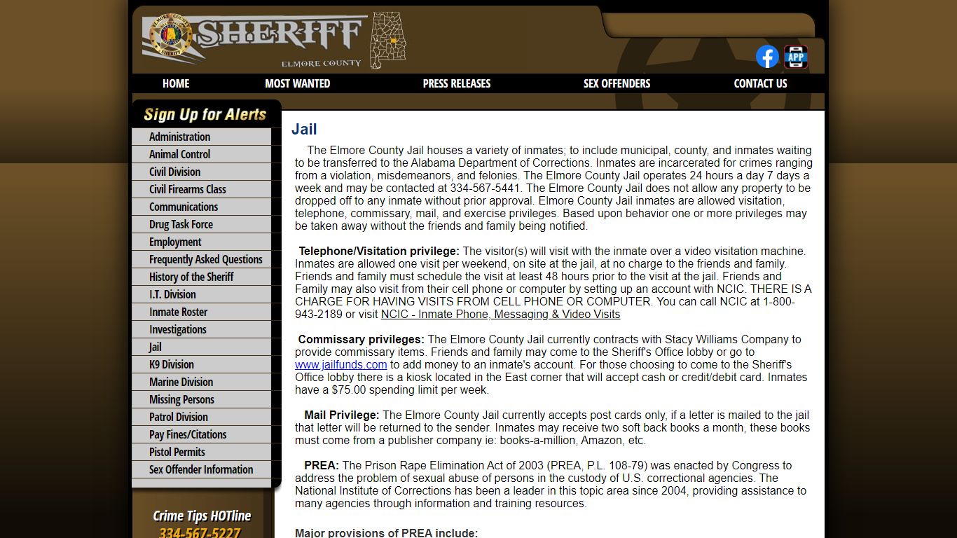 Jail - Elmore County AL Sheriff's Office