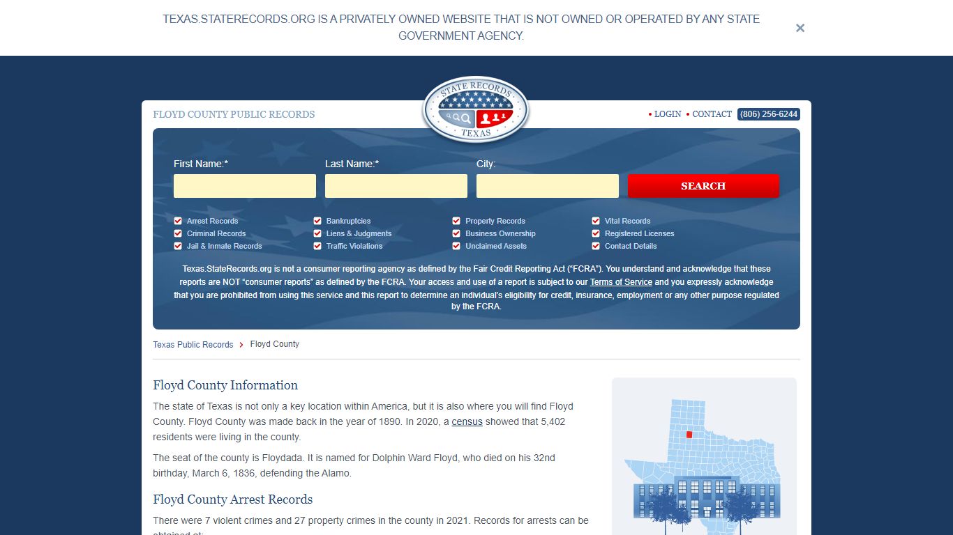 Floyd County Arrest, Court, and Public Records | StateRecords.org