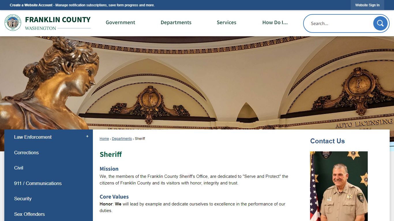 Sheriff | Franklin County, WA