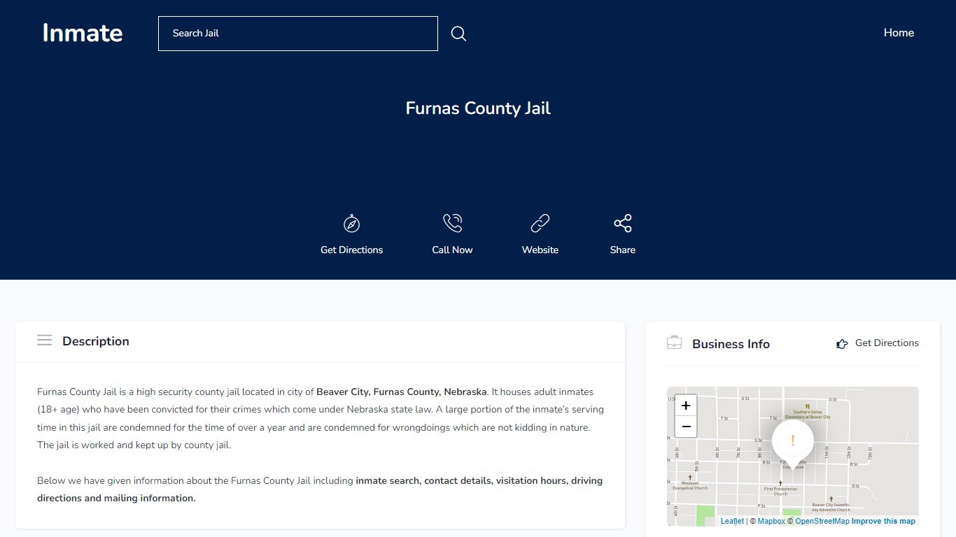 Furnas County Jail - Inmate