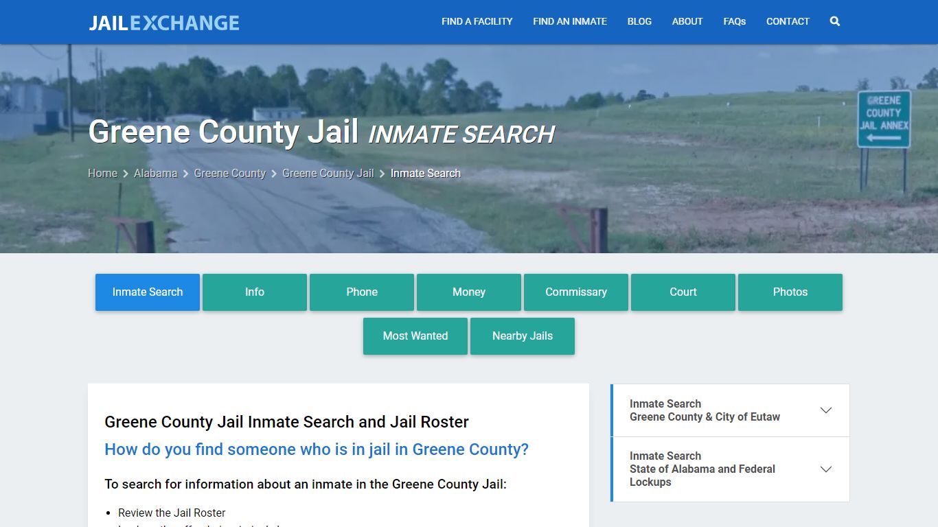 Inmate Search: Roster & Mugshots - Greene County Jail, AL