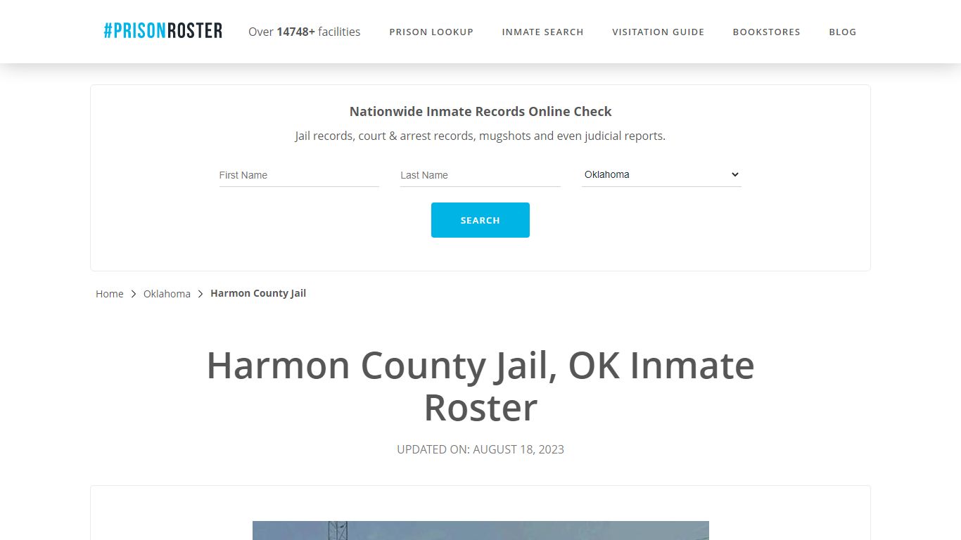 Harmon County Jail, OK Inmate Roster - Prisonroster