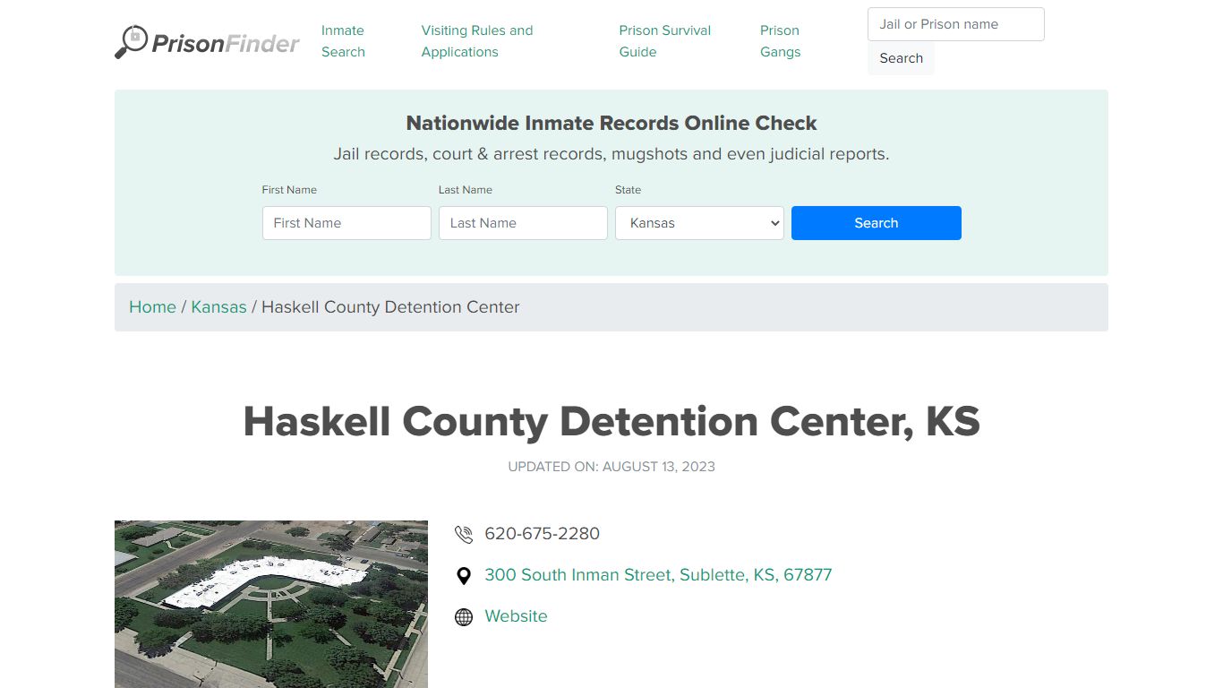 Haskell County Detention Center, KS Inmate Search, Mugshots, Visitation ...