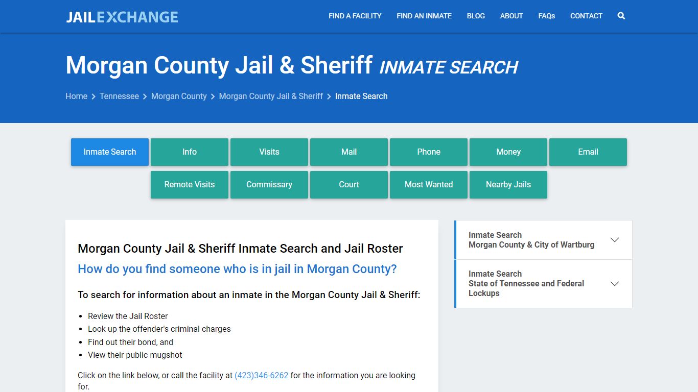 Morgan County Jail & Sheriff Inmate Search - Jail Exchange