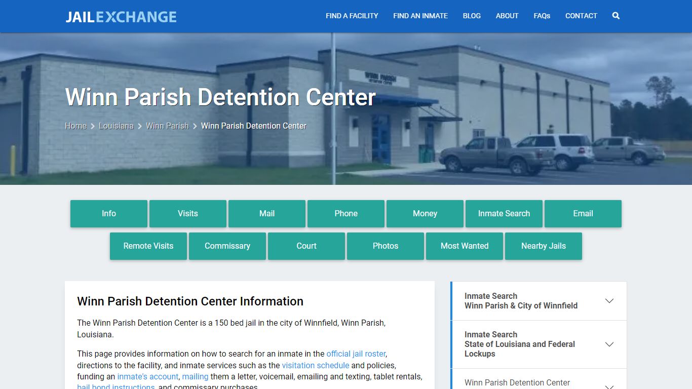 Winn Parish Detention Center, LA Inmate Search, Information - Jail Exchange